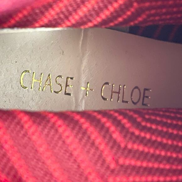 Chase And Chloe Randy Women's Red Fabric Stretch Pointed Ankle Boots Size 8 NWOT - Picture 5 of 10